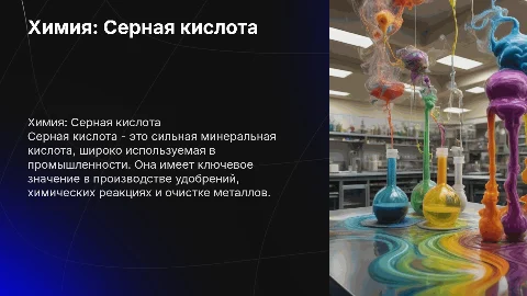 Химия.Серная кислота