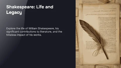 Shakespeare's Life and Work