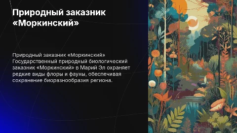 Государственный природный биологический заказник «Моркинский»
