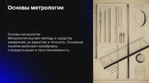 Общие понятия о метрологии