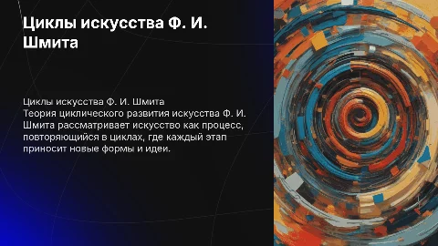 Теория циклического развития искусства Ф. И. Шмита