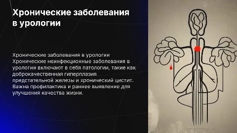 Хронические неинфекционные заболевания в урологии и их профилактика