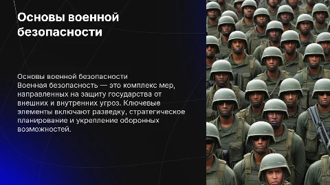 основы военной безопасности