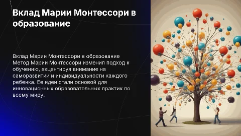 Разговоры о важном: Вклад Марии Монтессори в образование