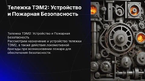 Тележка ТЭМ2: Устройство и Пожарная Безопасность