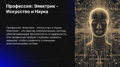 Профессия: электрик