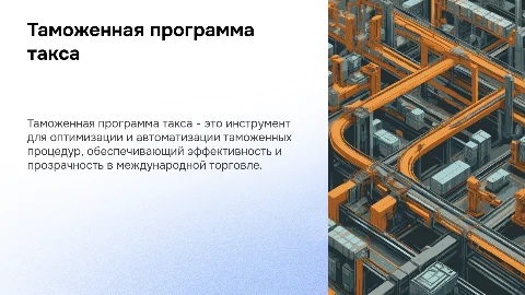 Таможенная программа 'Такса'