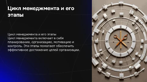 цикл менеджмента