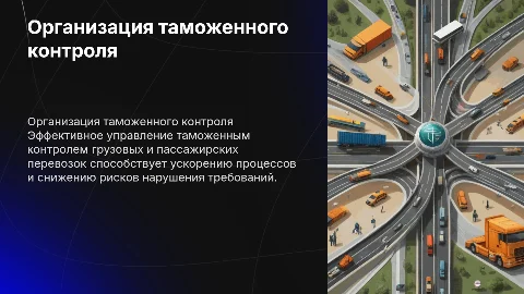 Организация таможенного контроля грузовых и пассажирских перевозок
