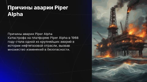 причины аварии Piper Alfa