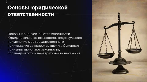 Понятие, основные принципы и функции юридической ответственности