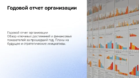 годовой отчет организации