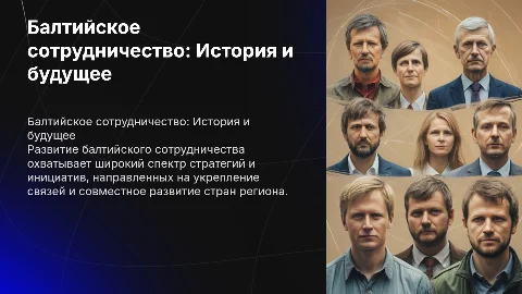 Балтийское сотрудничество: Эволюция и стратегии развития