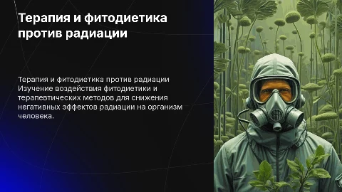 Терапия и фитодиетика против радиации