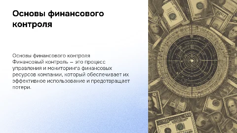 Финансовый контроль