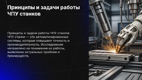Принцип работы станков ЧПУ и их исследование