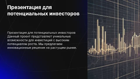Презентация инвестору