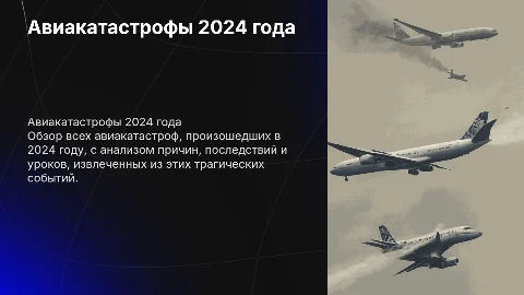 Все авиакатастрофы произошедшие в 2024 году