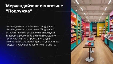 Мерчендайзинг магазина "Подружка"