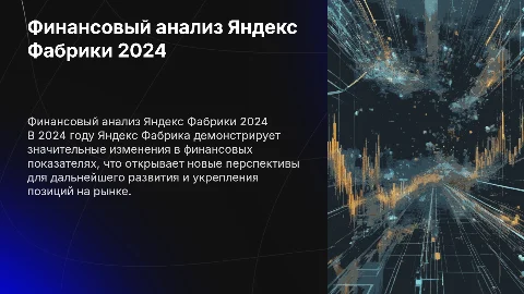 Анализ финансовых результатов Яндекс Фабрики за 2024 год