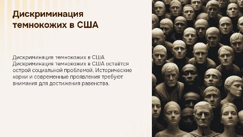 «Дискриминация темнокожих в США»