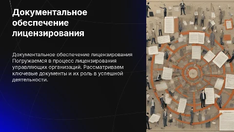 Документальное обеспечение лицензирования управляющих организаций
