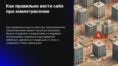 Как вести себя при землетрясении