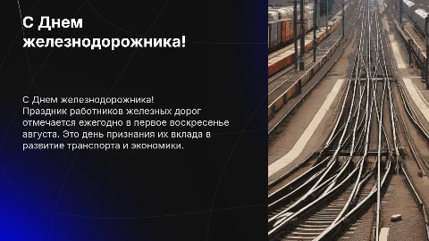 С днем железнодорожника