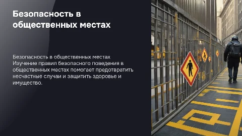 Безопасное поведение в местах общего пользования