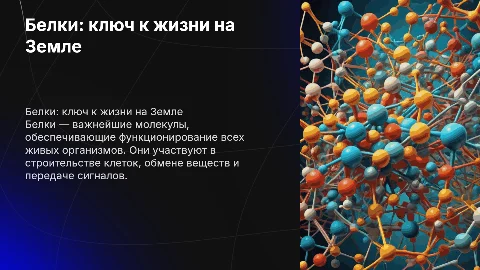 белки - основа жизни