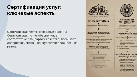 Сертификация услуг