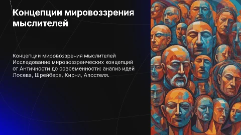 Концепции мировоззрения: идеи Лосева, Шрейбера и других