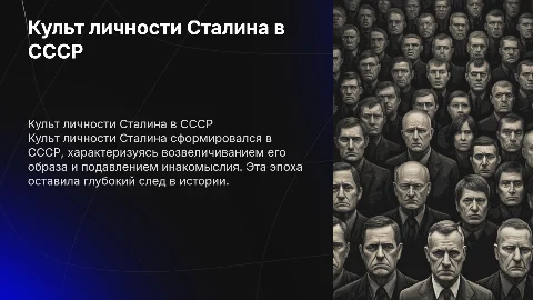 Культ личности сталина