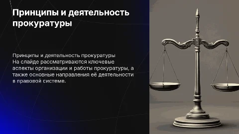 Принципы организации и деятельности прокуратуры