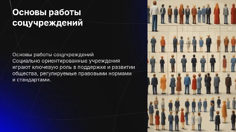 Организационно-правовые основы соцучреждений и организаций