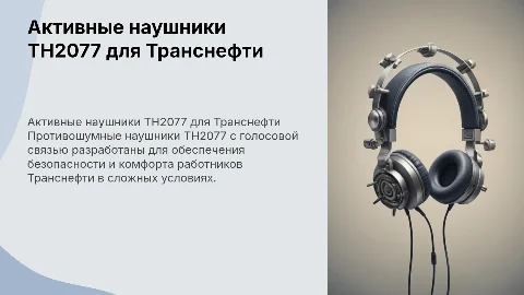 Противошумные наушники ТН2077 для Транснефти: преимущества