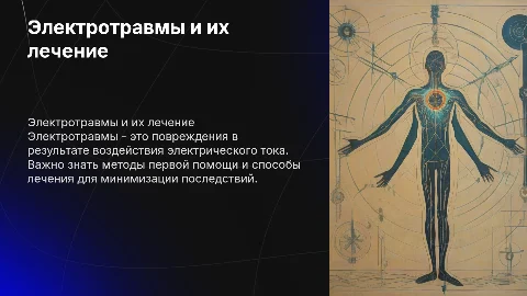 электротравмы. их лечение