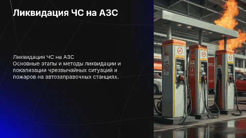 Ликвидация и локализация чс и пожаров на азс