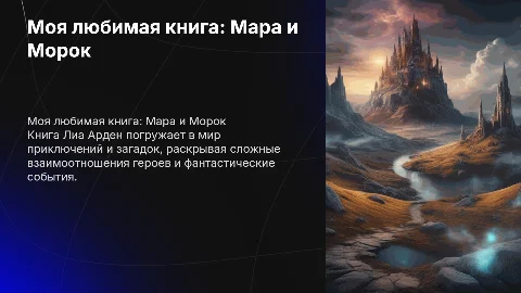 Моя любимая книга Мара и МОрок от Лиа Арден
