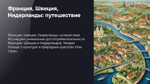 Достопримечательности Франции, Швеции и Нидерландов
