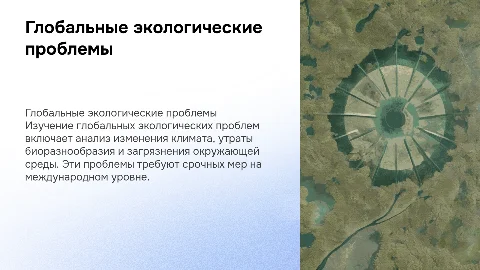 Доклад по биологии: Глобальные экологические проблемы