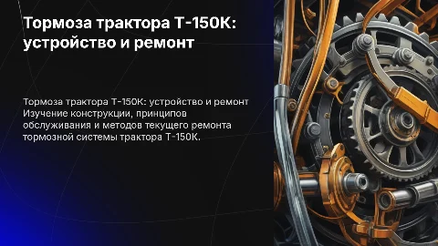 Тормоза трактора Т-150К: устройство и техническое обслуживание