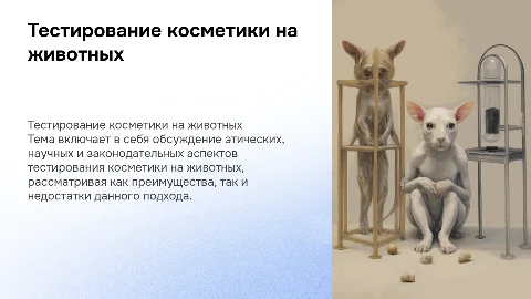 Тестированние косметики на животных плюсы и минусы