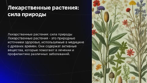 Лекарственные растения: сила природы в медицине и фармакологии