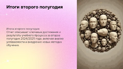 Отчет ПО ИТОГАМ ВТОРОГО ПОЛУГОДИЯ 2024/2025 УЧЕБНОГО ГОДА