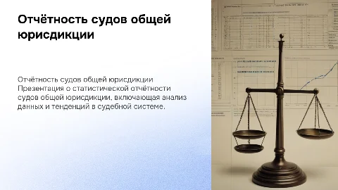 Статистическая отчётность о деятельности судов общей юрисдикции