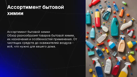 ассортимент бытовой химии