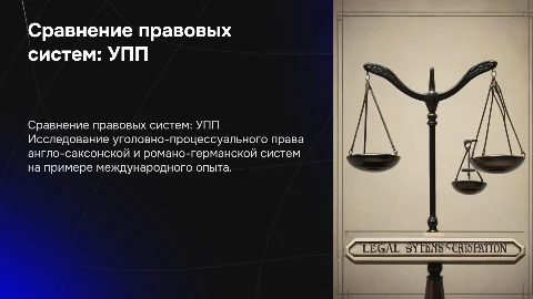 Сравнительный анализ уголовно-процессуального права