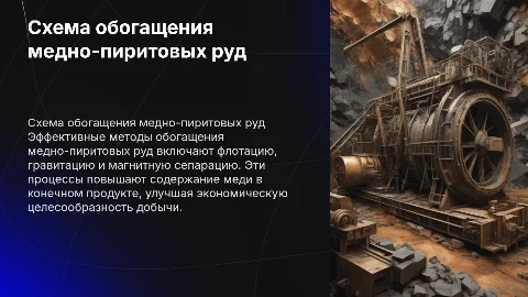 Схема обогащения медно-пиритовых руд: методы и технологии