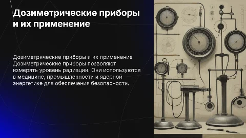 Дозиметрические приборы. Виды способов применения